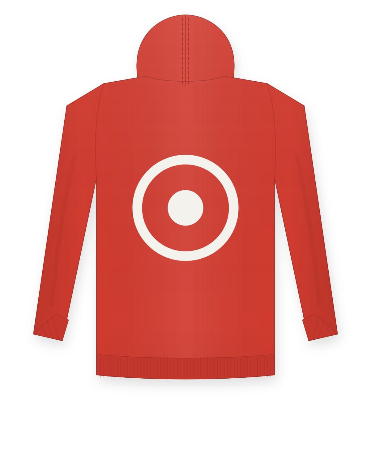 Varsity hoodie, red