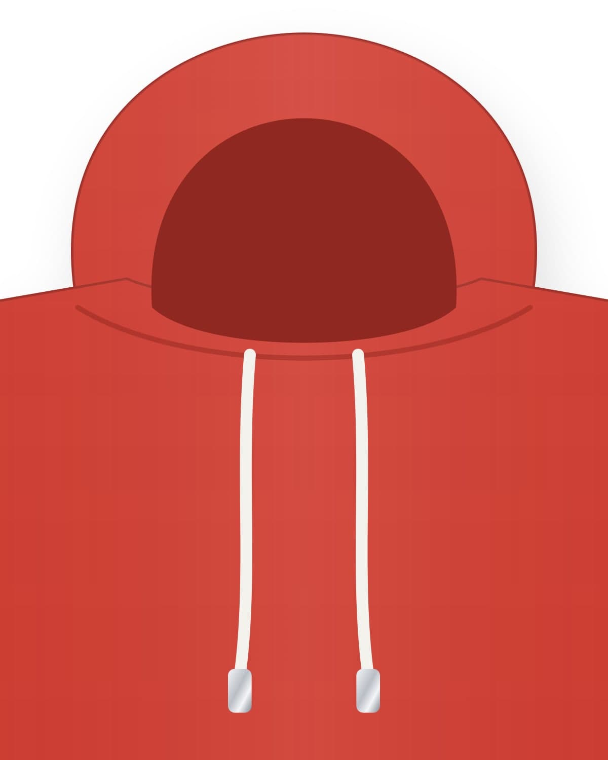 Varsity hoodie, red