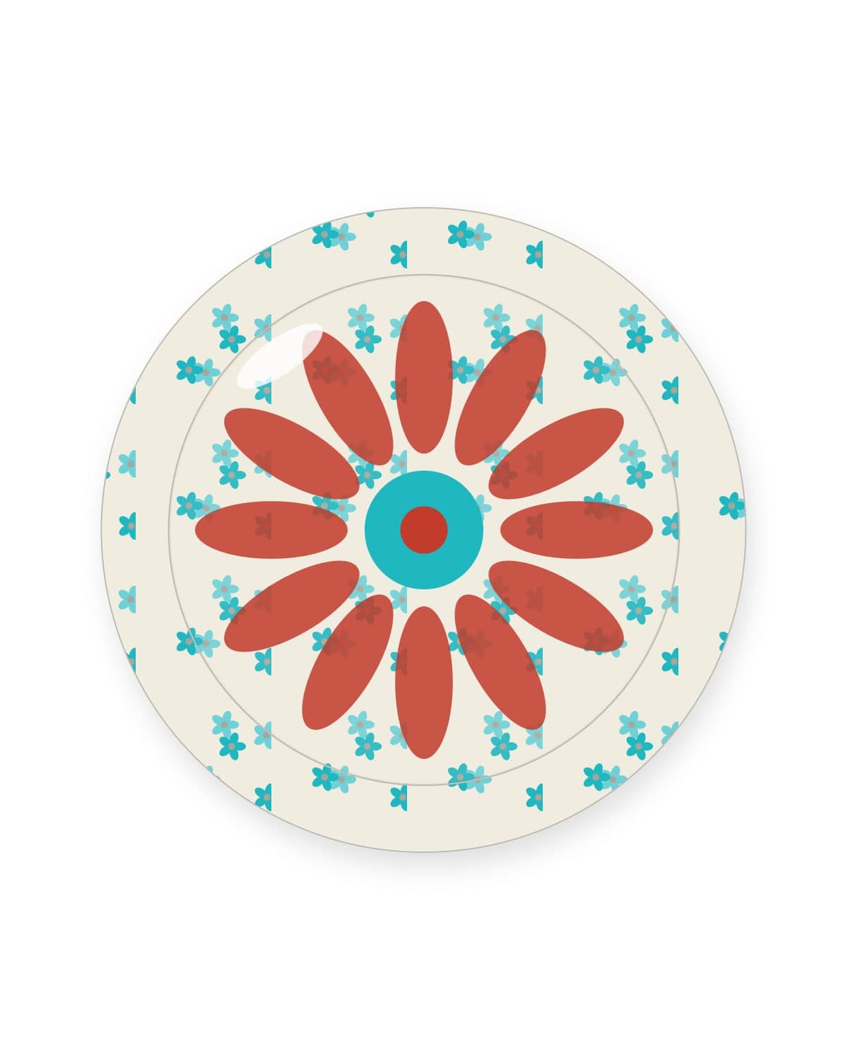 Small plate, pomegranate