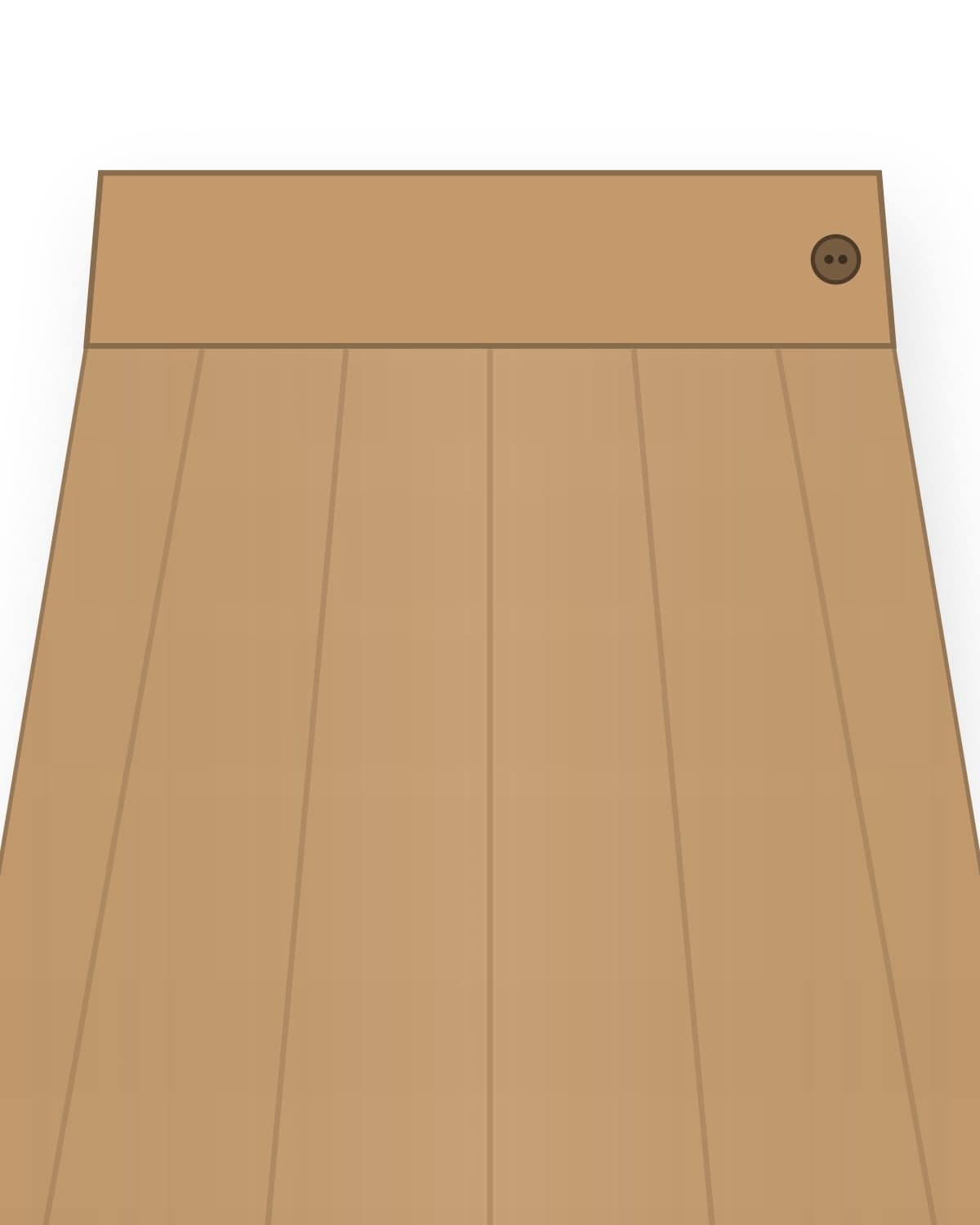 Anfu skirt, camel