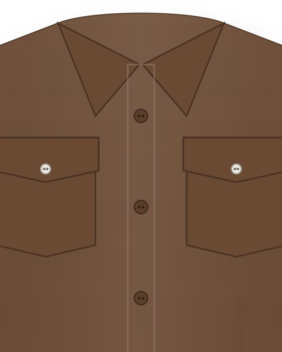 Bazaar overshirt, chocolate