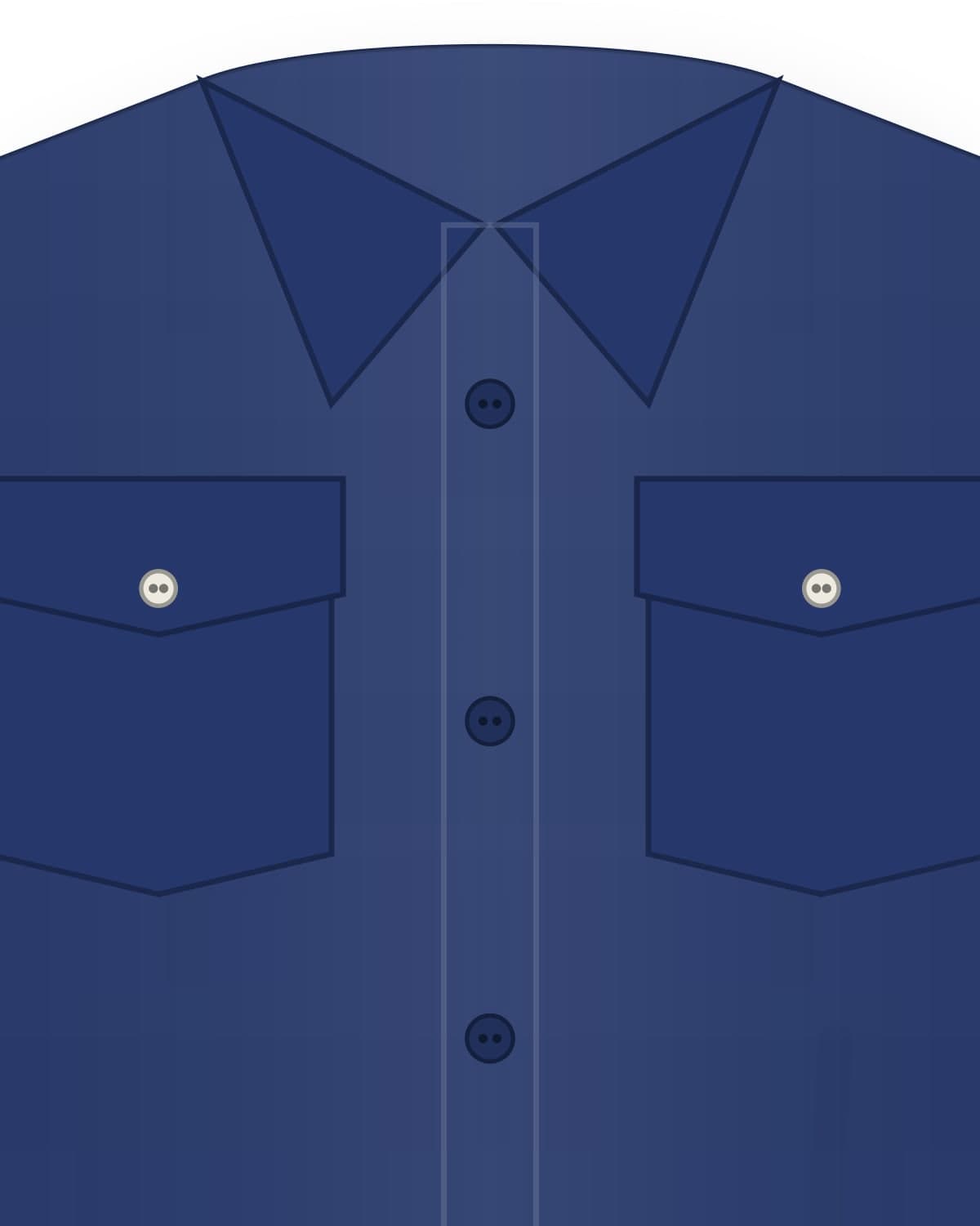 Bazaar overshirt, indigo