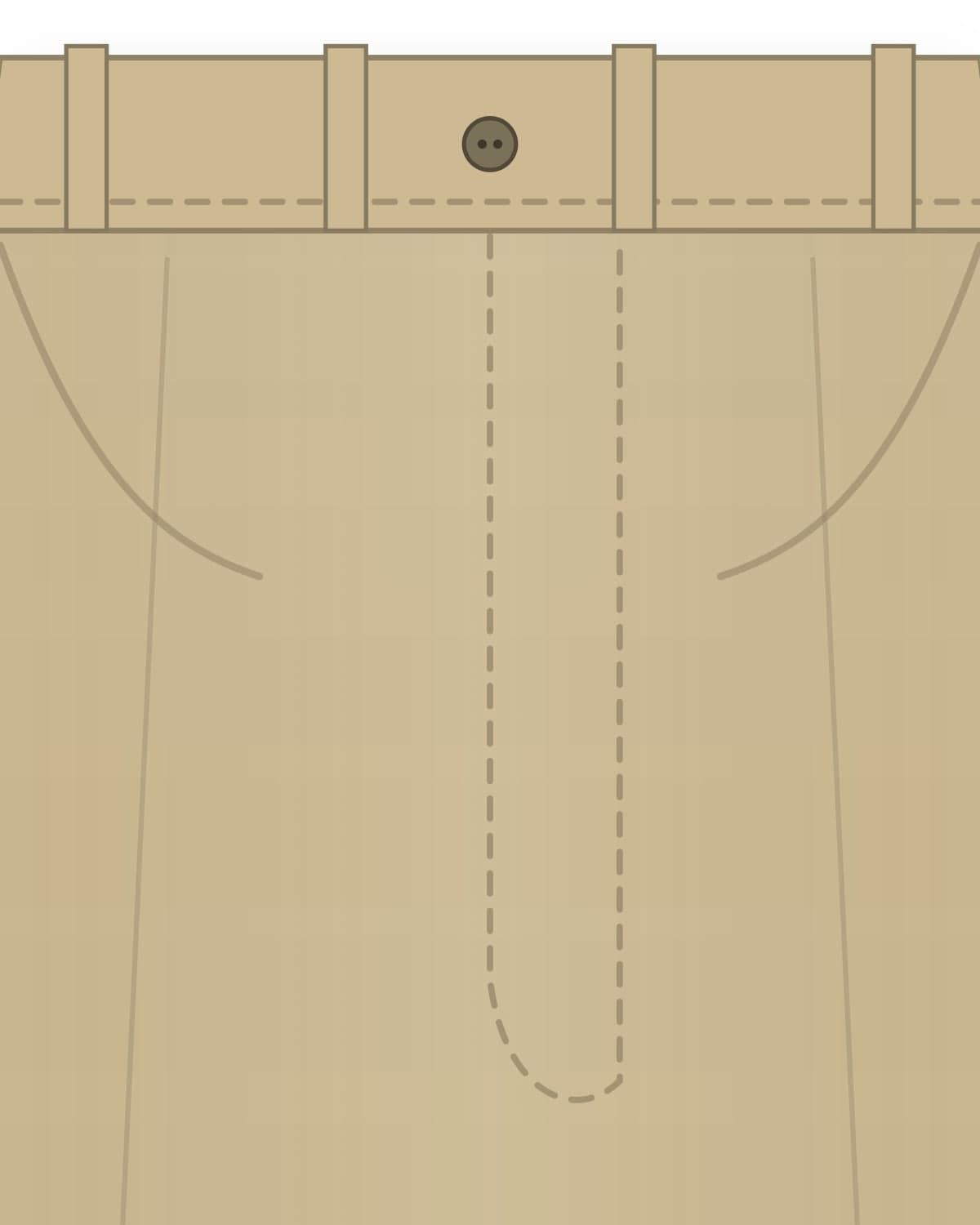 Fatigue wide trousers, sand