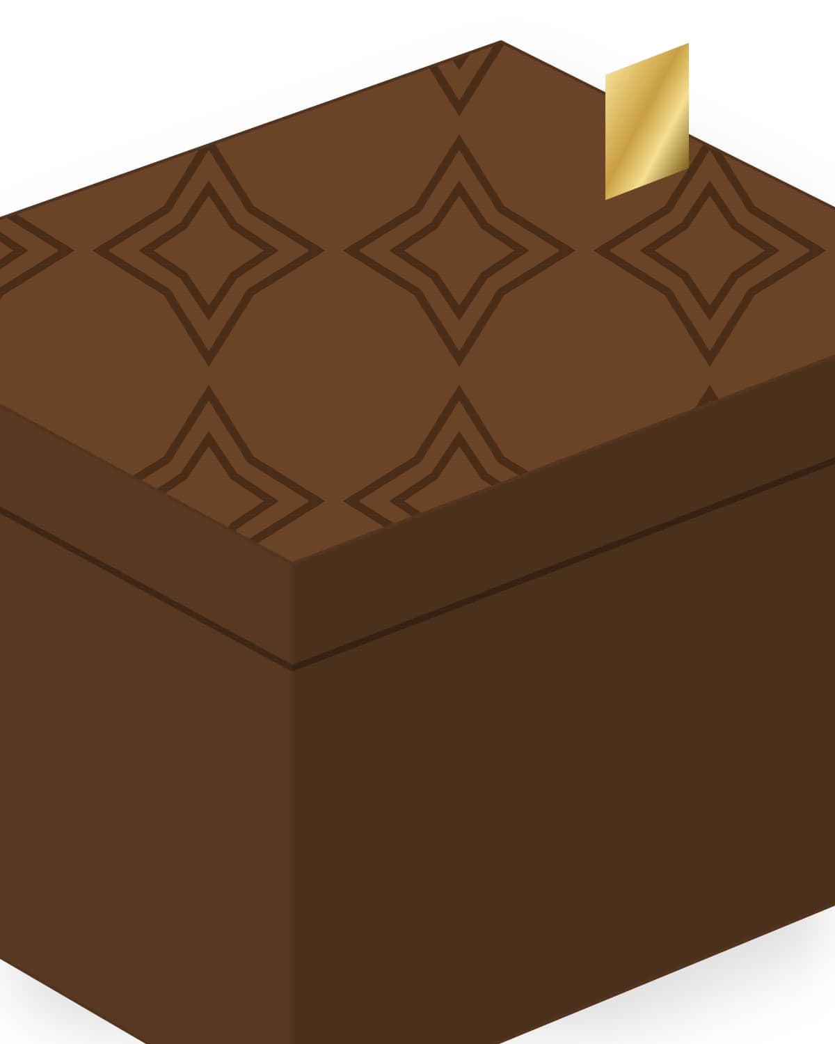 Carved walnut jewelry box