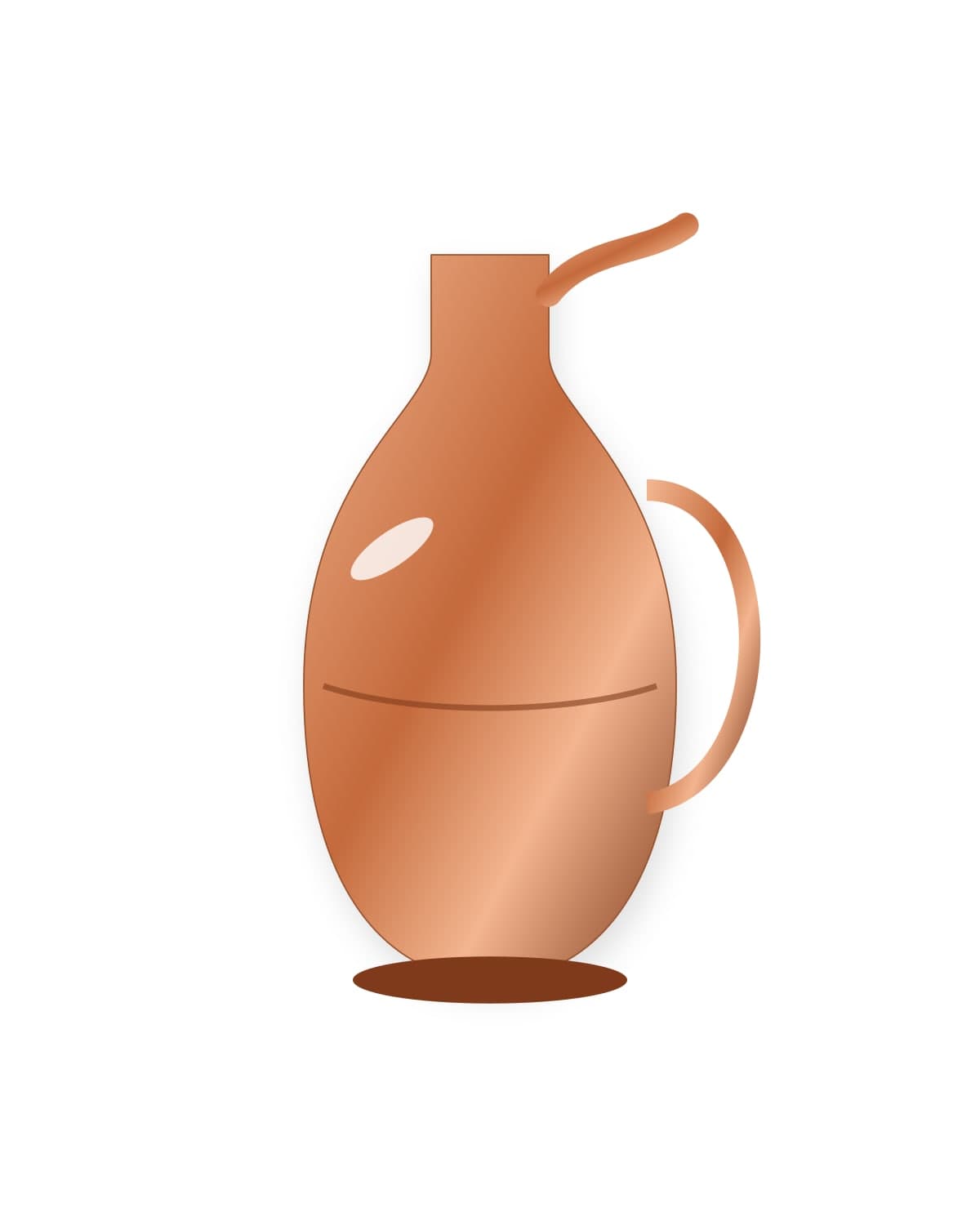 Copper water jug