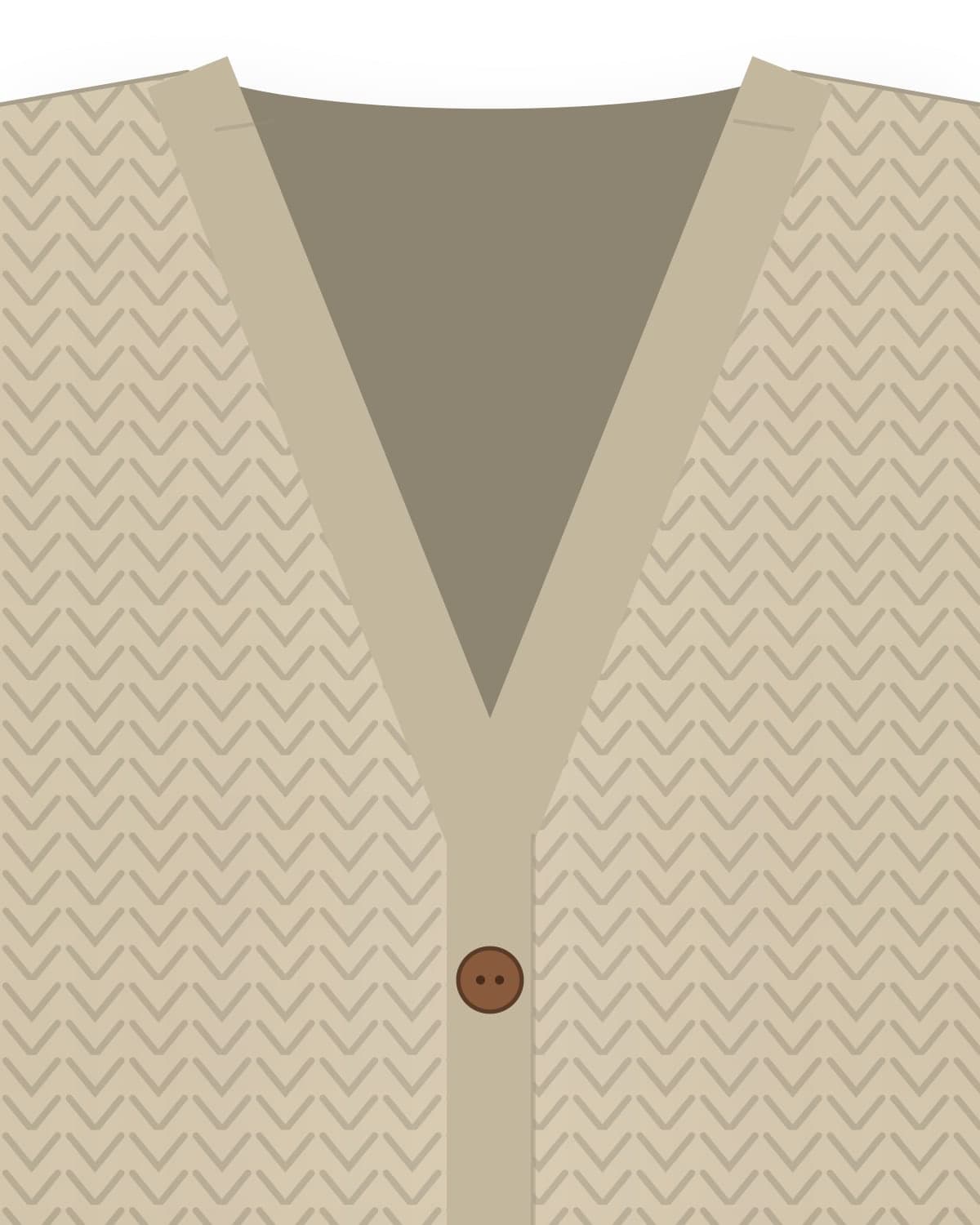 Fine wool cardigan