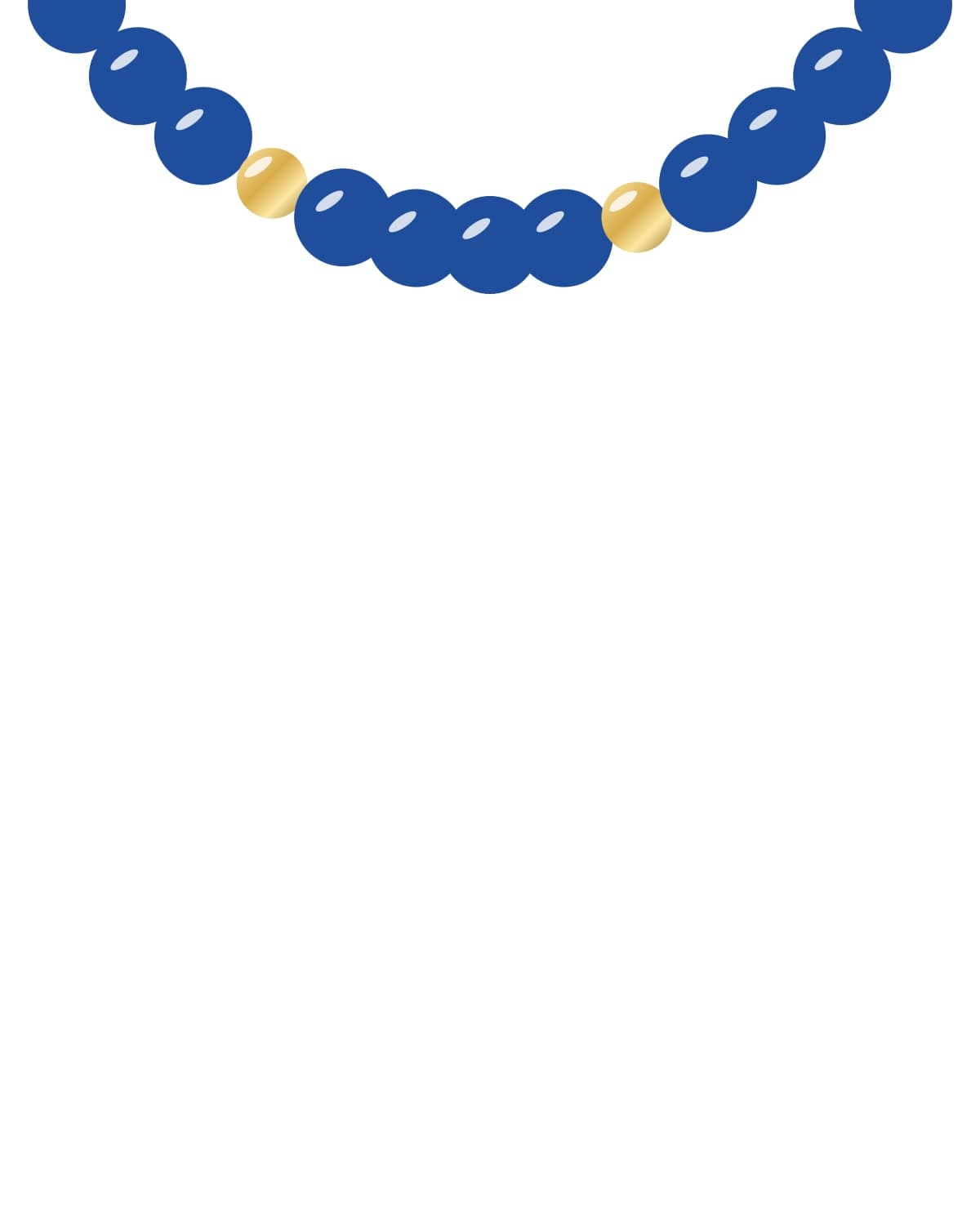 Lapis bead necklace