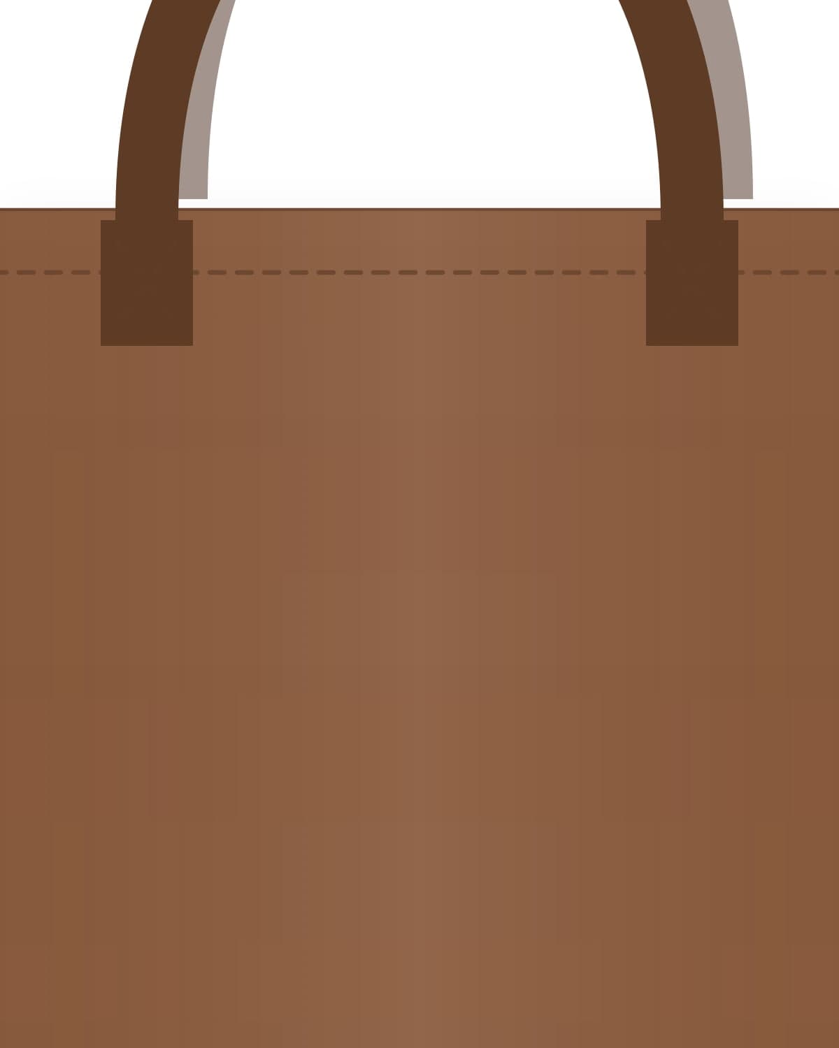 Saddle-stitched tote